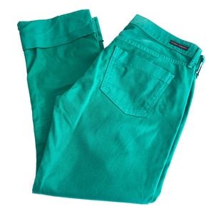 Citizen Of Humanities Green Cropped Straight Pants